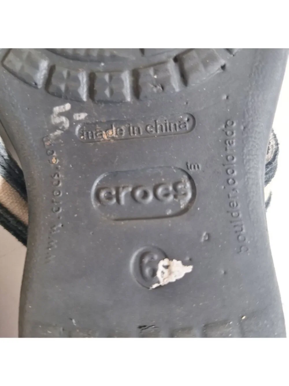 Crocs Thong Flip Flops size 6 - Picture 4 of 5